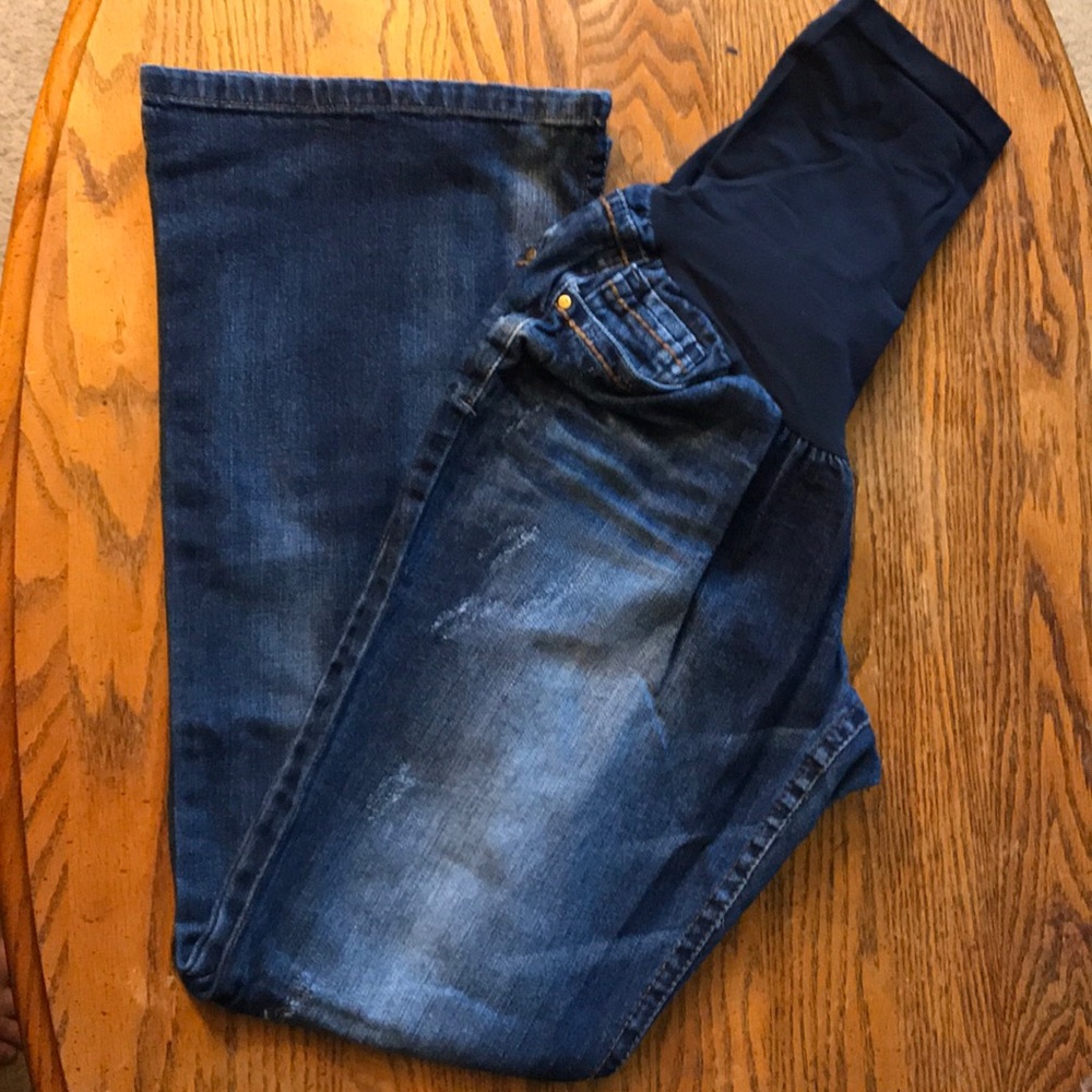 Maternity flare leg jeans
